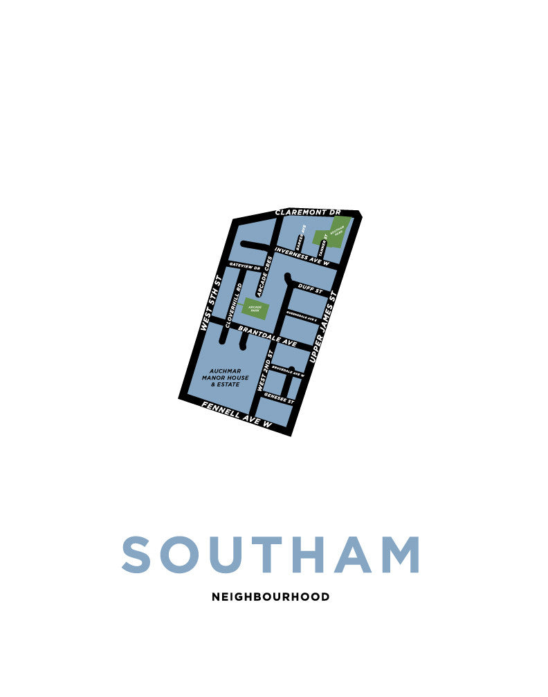 Southam Neighbourhood Map