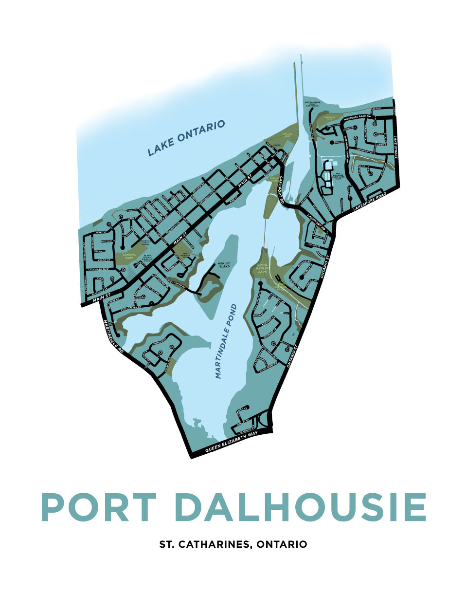 Port Dalhousie Map Print