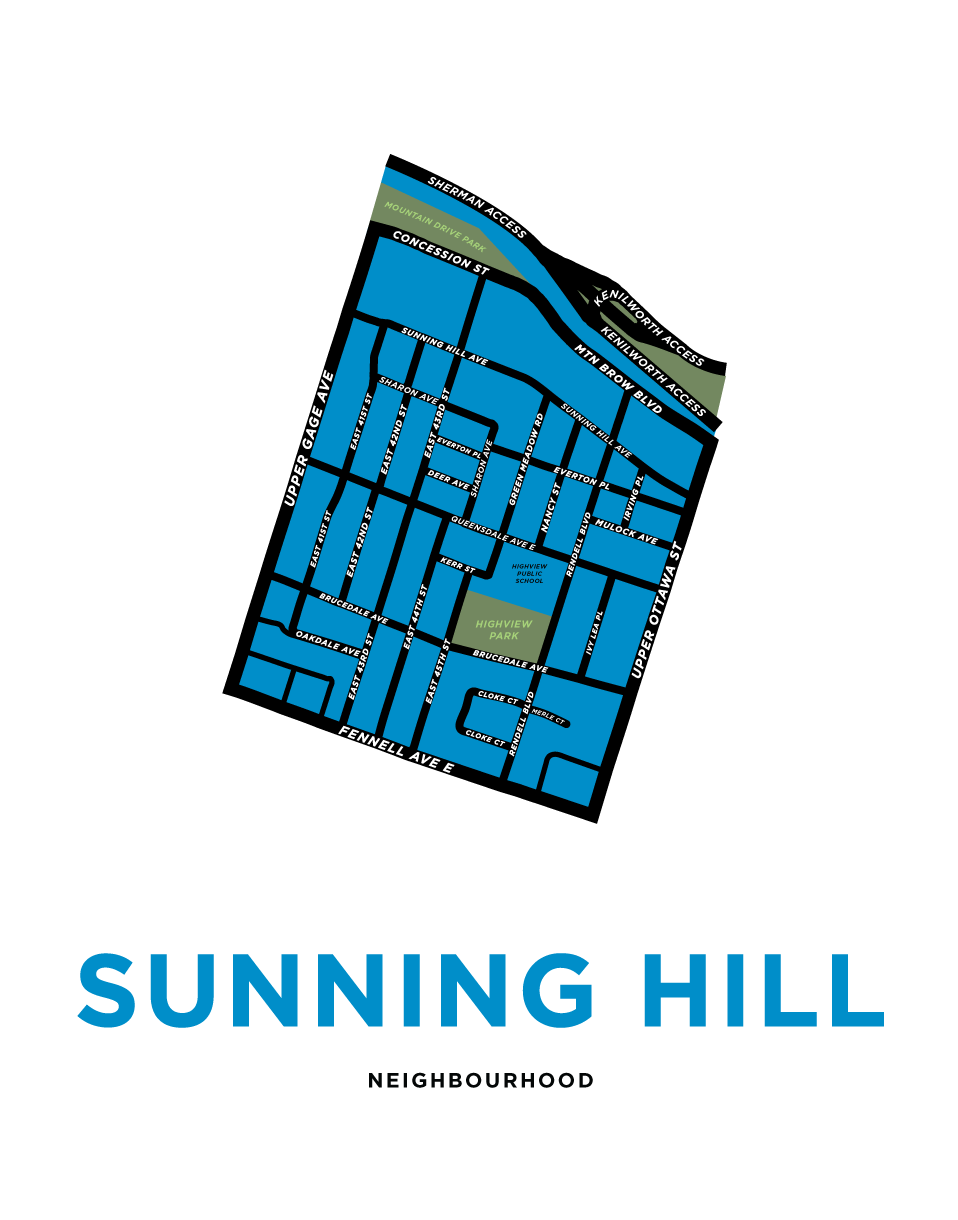 Sunning Hill Neighbourhood Map